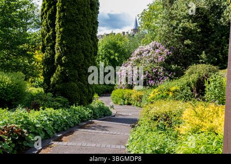 Wunderschöne Landschaftsarchitektur in Rodney Gardens Perth, Schottland Stockfoto