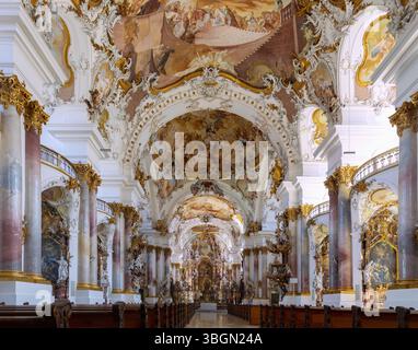 Zwiefalten, ehemaliges Benediktinerkloster und Münster unserer Lieben Frau, Klosterkirche, innen, auf der Schwäbischen Alb, Baden-Württemberg, Deutschland Stockfoto