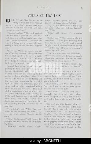 Das Jahrbuch „Optic“ von 1907-1908 dokumentiert den Übergang der South High School zu ihrem endgültigen Standort in der Ann Street 1160 im Jahr 1924, nachdem sie von mehreren früheren Gebäuden in Columbus, Ohio, betrieben wurde. Stockfoto