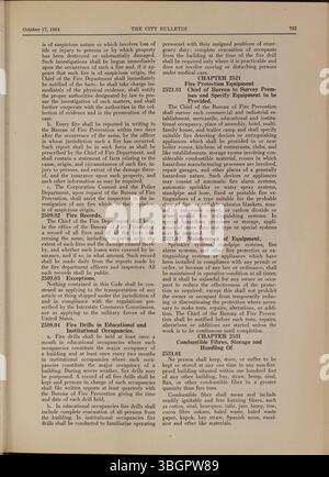 Dieses Columbus City Bulletin von 1964, das unter der Leitung des stadträts veröffentlicht wurde, enthält stadtratsverfahren, Anzeigen, erlassene Verordnungen, Aktualisierungen des öffentlichen Dienstes, Resolutionen, und Abteilungsaktivitäten. Stockfoto