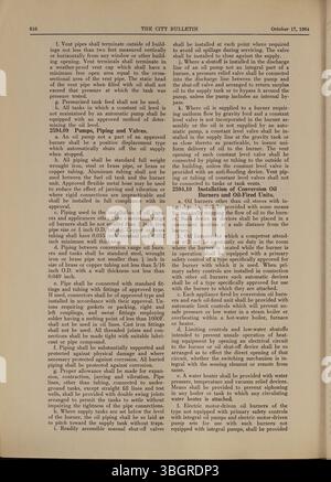 Das Columbus City Bulletin von 1964, unter der Leitung des stadträts, enthält die Erörterungen des stadtrates, Verordnungen, Ausschreibungen, Vorschläge, Notizen des öffentlichen Dienstes, Beschlüsse und Aktivitäten des Board of Purchase. Stockfoto