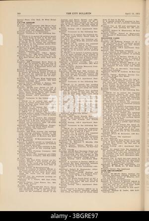 Das Columbus City Bulletin von 1972, das vom Stadtschreiber betreut wird, enthält stadtratsverfahren, Ausschreibungen, Aktualisierungen des öffentlichen Dienstes, verabschiedete Verordnungen, Beschlüsse, und Aktivitäten des Board of Purchase. Stockfoto