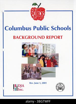 Dieser Abschnitt des District Wide Master Facilities Plan 2002 für Columbus Public Schools stellt den Entwicklungsrahmen für neue Einrichtungen und die Verbesserung bestehender Strukturen innerhalb des Distrikts dar. Stockfoto