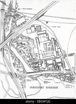 Der Bericht der Riverfront Development Task Force aus dem Jahr 1984 enthält umsetzbare Empfehlungen zur Erstellung des Riverfront Strategic Plan für Columbus, Ohio, der darauf abzielt, die Uferpromenade der Stadt wiederzubeleben und die öffentlichen Einrichtungen zu verbessern. Stockfoto