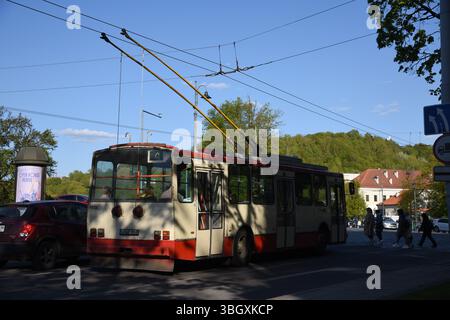 Skoda 14Tr Trolleybus Stockfoto