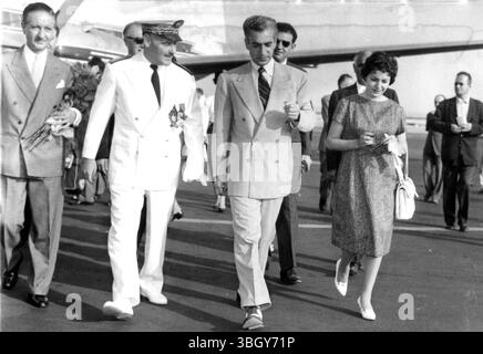 Reza Pahlevi 13. Juli 1958 Stockfoto