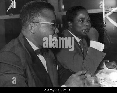 Joseph Kasa-Vubu war der erste Präsident der Republik Kongo, heute Demokratische Republik Kongo. 26. November 1960 Stockfoto
