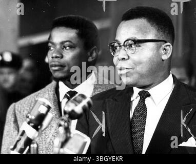 Joseph Kasa-Vubu war der erste Präsident der Republik Kongo, heute Demokratische Republik Kongo. Stockfoto