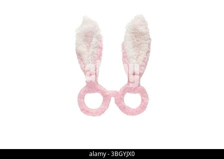 IBunny Brille Kostüm Ostern auf weißem Hintergrund Stockfoto