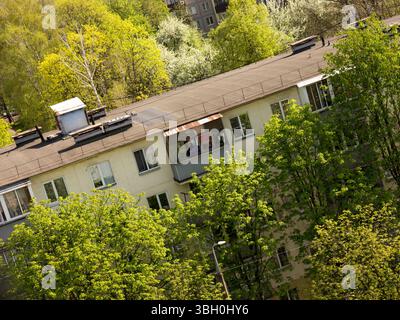 Die Architektur Hintergründe und Objekte. Konstruktivistischer Stil. Stockfoto