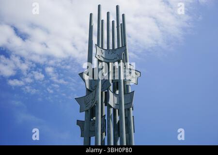 Gedenkstätte auf dem Schlachtfeld in Grunwald, Polen Stockfoto