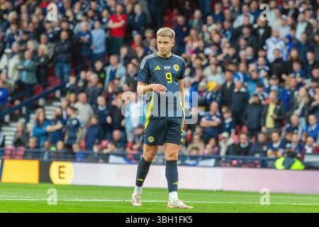 Juni 2025. Glasgow, Großbritannien. Schottland spielte Island in einem internationalen Freundschaftsspiel im schottischen Nationalstadion Hampden Park in Glasgow. Die Endpunktzahl war Schottland 1–3 Island Image of George Hirst, Schottland 9. Quelle: Findlay / Alamy Live News Stockfoto