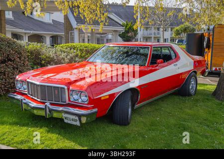 Clevedon Autos und Kaffee Stockfoto