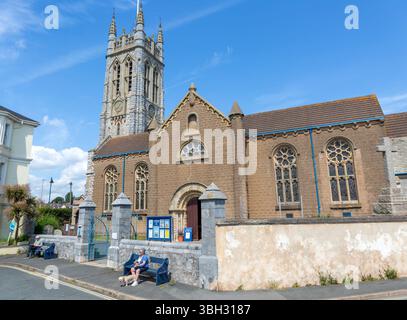 Historische Pfarrkirche St. Michael, Teignmouth, South Devon, England, Großbritannien Stockfoto