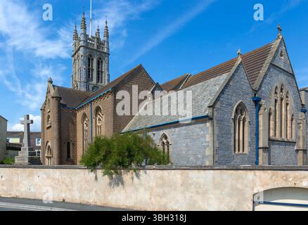 Historische Pfarrkirche St. Michael, Teignmouth, South Devon, England, Großbritannien Stockfoto