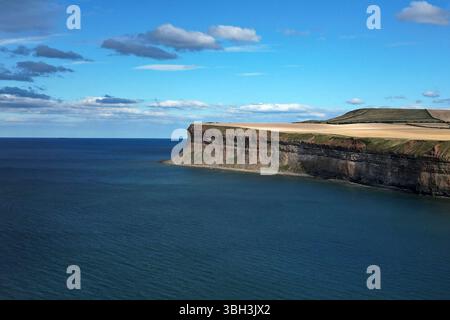 Aus der Vogelperspektive von Saltburn am Sea British Seaside Resort, North Yorkshire Stockfoto