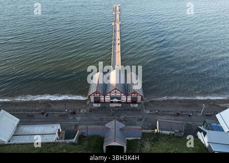 Viktorianische Architektur Saltburn by the Sea victorian Pier, North Yorkshire Urlaubsort Stockfoto