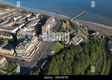 Viktorianische Architektur Saltburn by the Sea victorian Pier, North Yorkshire Urlaubsort Stockfoto