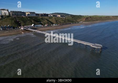 Viktorianische Architektur Saltburn by the Sea victorian Pier, North Yorkshire Urlaubsort Stockfoto