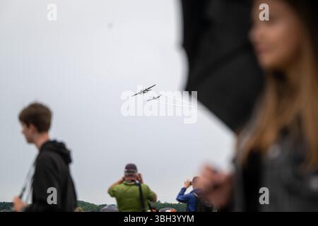 Pardubice, Tschechische Republik. Juni 2025. Pardubice Airshow 2025, 33. Jährliche Flugschau am Flughafen Pardubice am 7. Juni 2025 in Pardubice, Tschechische Republik. Quelle: Josef Vostarek/CTK Photo/Alamy Live News Stockfoto