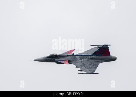 Pardubice, Tschechische Republik. Juni 2025. Pardubice Airshow 2025, 33. Jährliche Flugschau am Flughafen Pardubice am 7. Juni 2025 in Pardubice, Tschechische Republik. Quelle: Josef Vostarek/CTK Photo/Alamy Live News Stockfoto