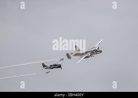 Pardubice, Tschechische Republik. Juni 2025. Pardubice Airshow 2025, 33. Jährliche Flugschau am Flughafen Pardubice am 7. Juni 2025 in Pardubice, Tschechische Republik. Quelle: Josef Vostarek/CTK Photo/Alamy Live News Stockfoto