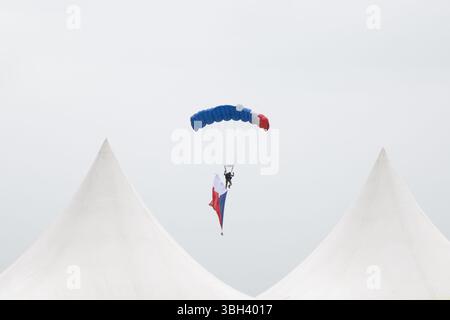 Pardubice, Tschechische Republik. Juni 2025. Pardubice Airshow 2025, 33. Jährliche Flugschau am Flughafen Pardubice am 7. Juni 2025 in Pardubice, Tschechische Republik. Quelle: Josef Vostarek/CTK Photo/Alamy Live News Stockfoto