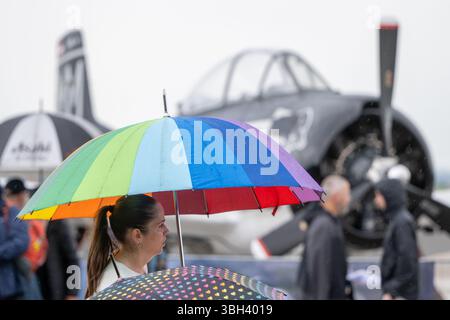 Pardubice, Tschechische Republik. Juni 2025. Pardubice Airshow 2025, 33. Jährliche Flugschau am Flughafen Pardubice am 7. Juni 2025 in Pardubice, Tschechische Republik. Quelle: Josef Vostarek/CTK Photo/Alamy Live News Stockfoto