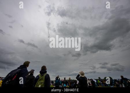 Pardubice, Tschechische Republik. Juni 2025. Pardubice Airshow 2025, 33. Jährliche Flugschau am Flughafen Pardubice am 7. Juni 2025 in Pardubice, Tschechische Republik. Quelle: Josef Vostarek/CTK Photo/Alamy Live News Stockfoto