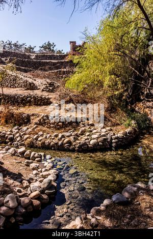 Ocongalla Aquädukt in der Nähe von Nazca, Peru Stockfoto