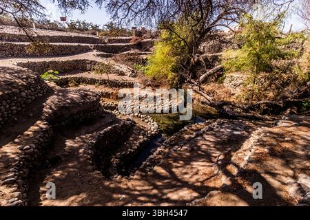 Ocongalla Aquädukt in der Nähe von Nazca, Peru Stockfoto