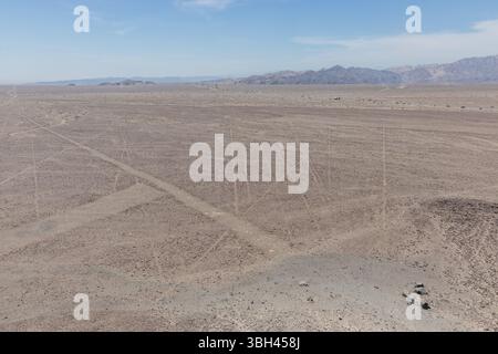 Luftaufnahme der Nazca-Linien, Peru Stockfoto