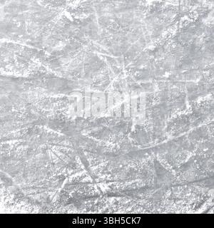 Eislaufboden, Details eines strukturierten Eishintergrunds, Wintersport Stockfoto