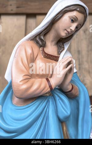 Die Selige Jungfrau Maria in Weihnachten Krippe Stockfoto