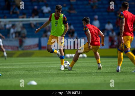 Barcelona, Spanien: 7. Juni: Spieler im Vorfeld des Qualifikationsspiels zur FIFA-Weltmeisterschaft 2026 zwischen Andorra und England im RCDE-Stadion in Cor Stockfoto