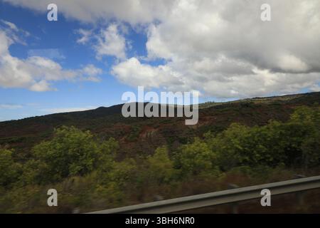 Luftaufnahme der Waimea Canyon, Kauai, Hawaii, USA Stockfoto