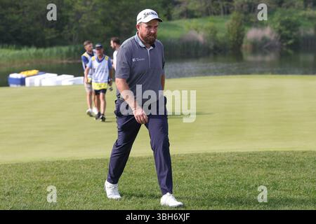 Caledon, Ontario, Kanada. Juni 2025. Shane Lowry geht in der dritten Runde der RBC Canadian Open im TPC Toronto im Osprey Valley in Caledon, Ontario, Kanada. Daniel Lea/CSM/Alamy Live News Stockfoto