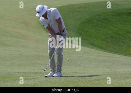 Caledon, Ontario, Kanada. Juni 2025. Peter Malnati stürmte in die dritte Runde der RBC Canadian Open, die im TPC Toronto im Osprey Valley in Caledon, Ontario, Kanada stattfand. Daniel Lea/CSM/Alamy Live News Stockfoto