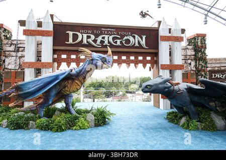 MIRACLE MILE, LOS ANGELES, KALIFORNIEN, USA - JUNI 07: Ein allgemeiner Blick auf die Atmosphäre bei der Los Angeles Premiere von Universal Pictures und DreamWorks Animation's „How to Train Your Dragon“, die am 7. Juni 2025 im David Geffen Theater im Academy Museum of Motion Pictures in Miracle Mile, Los Angeles, Kalifornien, USA stattfand. (Foto: Xavier Collin/Image Press Agency) Stockfoto