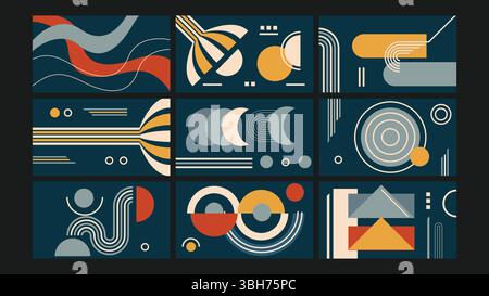 Moderner Abstrakter Geometrischer Hintergrund Stock Vektor