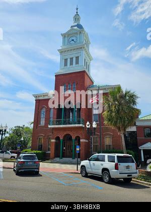 Nassau County Courthouse, Fernandina Beach. 1891 im klassisch-Revival-Stil erbaut. Stockfoto