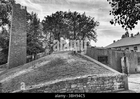 Gaskammer in auschwitz birkenau polen Stockfoto