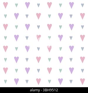 Pastellherzmuster Stock Vektor