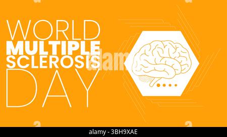 Unsichtbar, aber wirkungsvoll, Sensibilisierung für Multiple Sklerose Stock Vektor