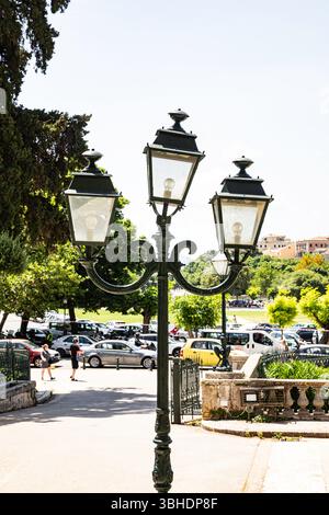 Palast von St. Michael und St. George, heute eine Asiatische Kunstgalerie in Korfu Stadt, Griechenland Stockfoto