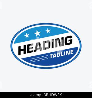 Kreisförmiges Logo-Design – ovales Logo-Design für Autoreparaturen Stock Vektor