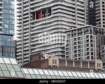 Gebäude in der Innenstadt von Montreal Stockfoto