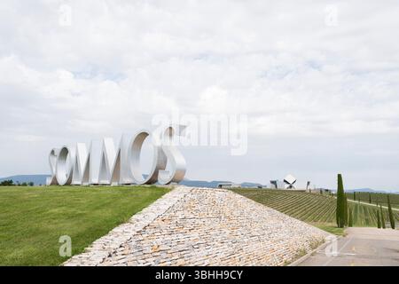 Sommos Weingut in Frankreich Stockfoto