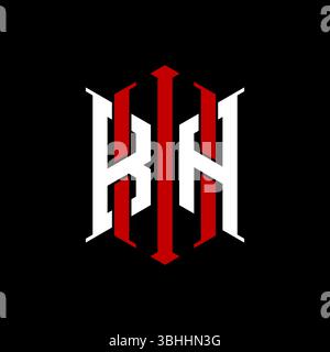 Logo Initial Monogramm mit geometrischem, modernem Rechteck elegantem Design im isolierten Hintergrund, minimalistisches Logo in geometrischer Form. Stock Vektor