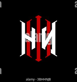 Logo Initial Monogramm mit geometrischem, modernem Rechteck elegantem Design im isolierten Hintergrund, minimalistisches Logo in geometrischer Form. Stock Vektor